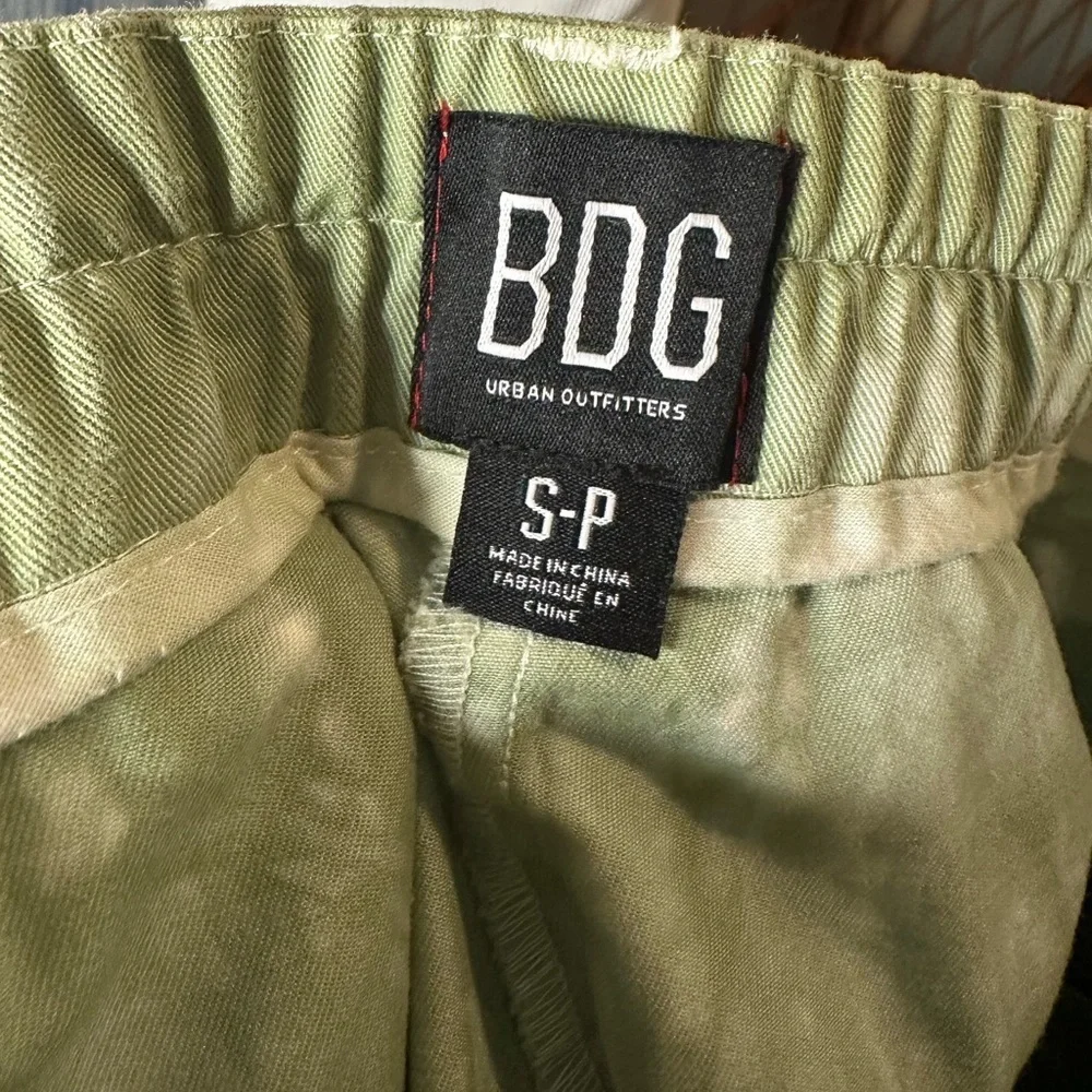 BDG Green Tie-Dye Straight Leg Trousers